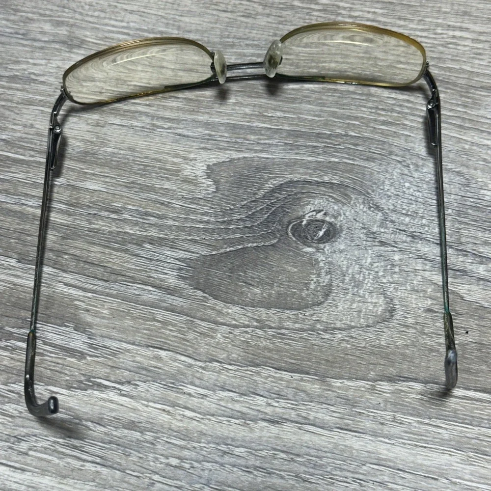 Stetson 8 Eyeglasses Frames Mens Gunmetal‎ Rectangular Metal Half Rim RX Ready